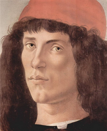 Боттичелли (Botticelli) Сандро (наст. Алессандро Ф: Портрет Козимо Медичи. Фрагмент