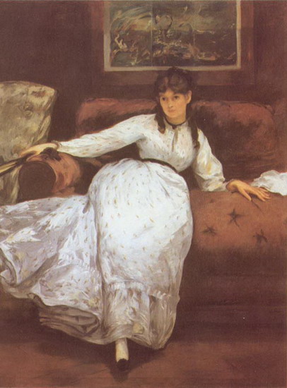 Мане (Manet) Эдуар: Портрет художницы Берты Моризо