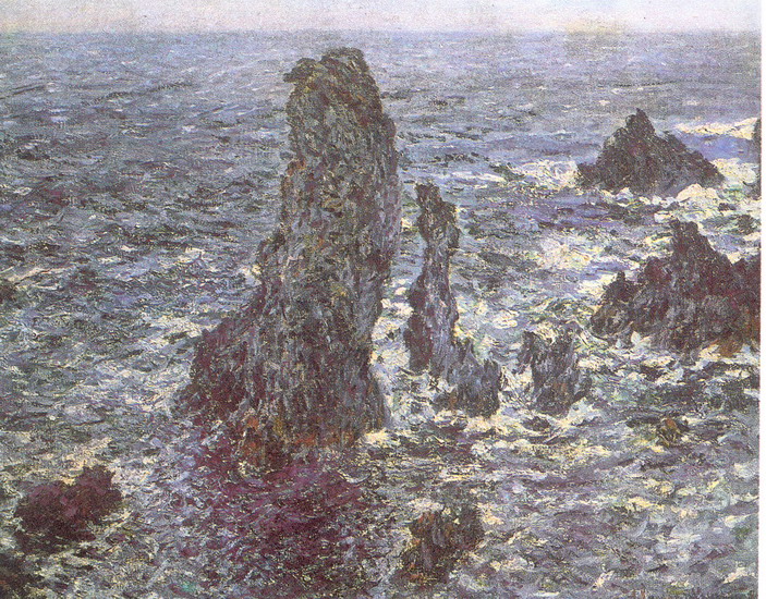 Моне (Monet) Клод: Скалы в Бель-Иль