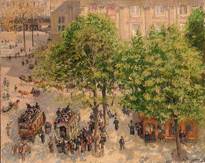Моне (Monet) Клод: Париж. Площадь Французского театра