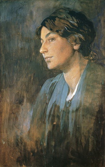 Муха (Mucha) Альфонс : Портрет Марушки, жены художника