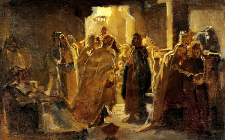 Ге Николай Николаевич: Христос в синагоге
