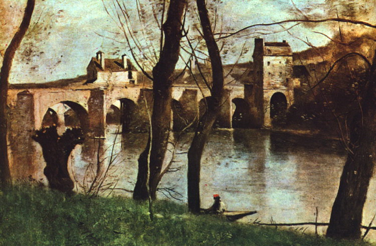 Коро (Corot) Жан Батист Камиль : Мост в Нанте