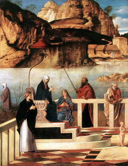 Беллини (Bellini) Джованни, также Джамбеллино : Аллегория Чистилища. Левая сторона