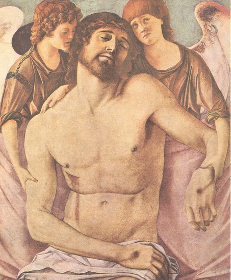 Беллини (Bellini) Джованни, также Джамбеллино : Мертвый Христос, поддерживаемый ангелами