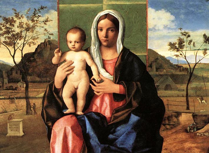 Беллини (Bellini) Джованни, также Джамбеллино : Мадонна и младенец с благословением