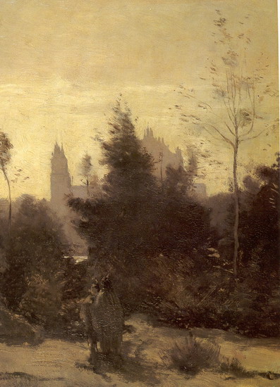 Коро (Corot) Жан Батист Камиль : Замок Пьерфон 2