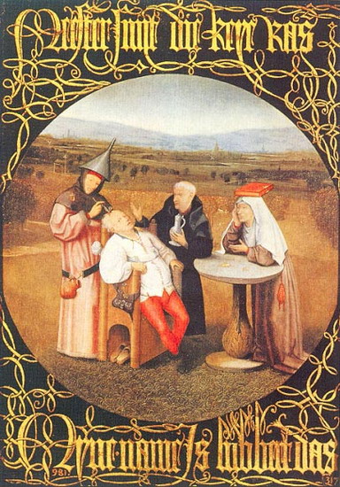 Босх (Bosch; собственно ван Акен, van Aeken) Иероним (Хиеронимус): Извлечение камней глупости