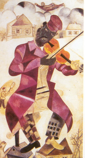 Шагал (Chagall) Марк Захарович: Зеленый скрипач