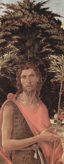 Боттичелли (Botticelli) Сандро (наст. Алессандро Ф: Алтарь Барди. Деталь. Иоанн Креститель
