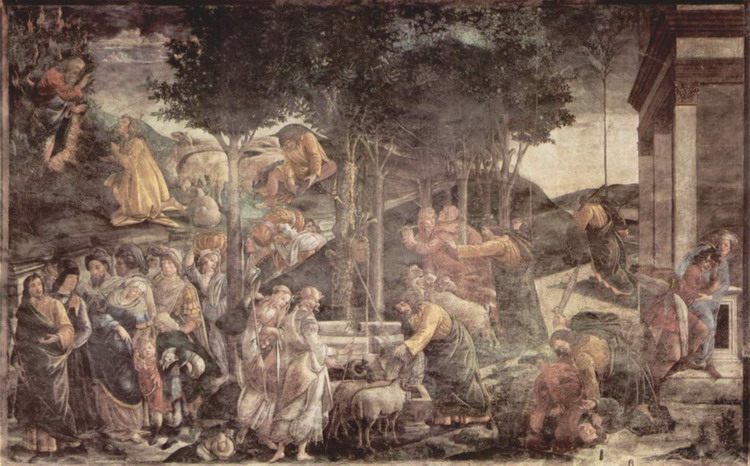 Боттичелли (Botticelli) Сандро (наст. Алессандро Ф: Фрески Сикстинской капеллы. Юность Моисея