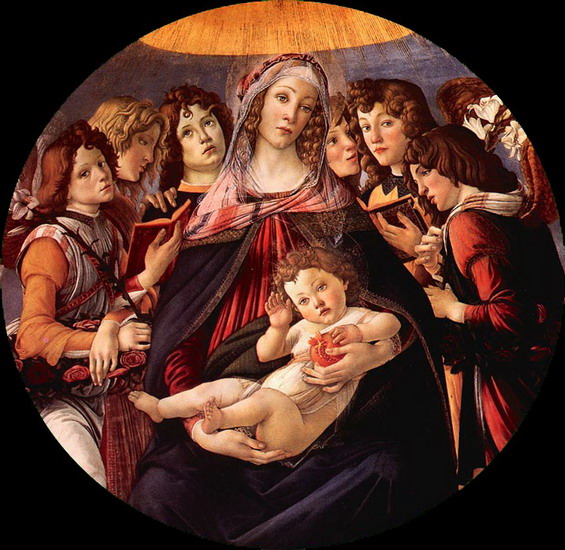 Боттичелли (Botticelli) Сандро (наст. Алессандро Ф: Мадонна с гранатом