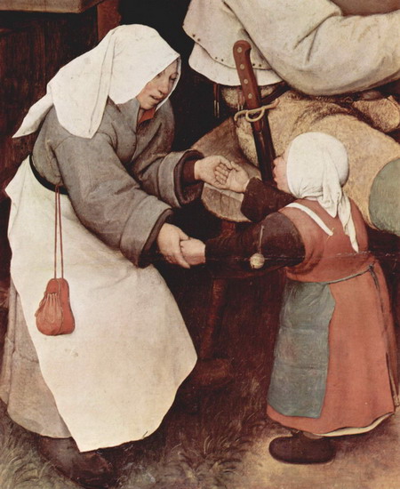 Брейгель (Breughel, Brueghel или Bruegel) Питер, С: Крестьянский танец. Фрагмент 2