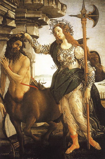 Боттичелли (Botticelli) Сандро (наст. Алессандро Ф: Афина и кентавр