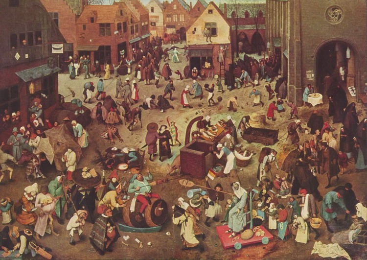 Брейгель (Breughel, Brueghel или Bruegel) Питер, С: Битва Великого поста и Масленицы