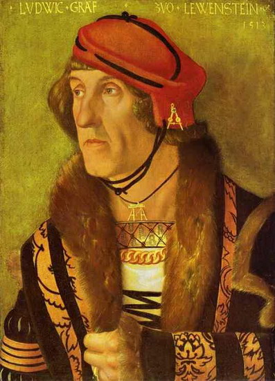 Бальдунг Ганс (прозвище Грин) : Портрет графа Людвига фон Ловенштейн