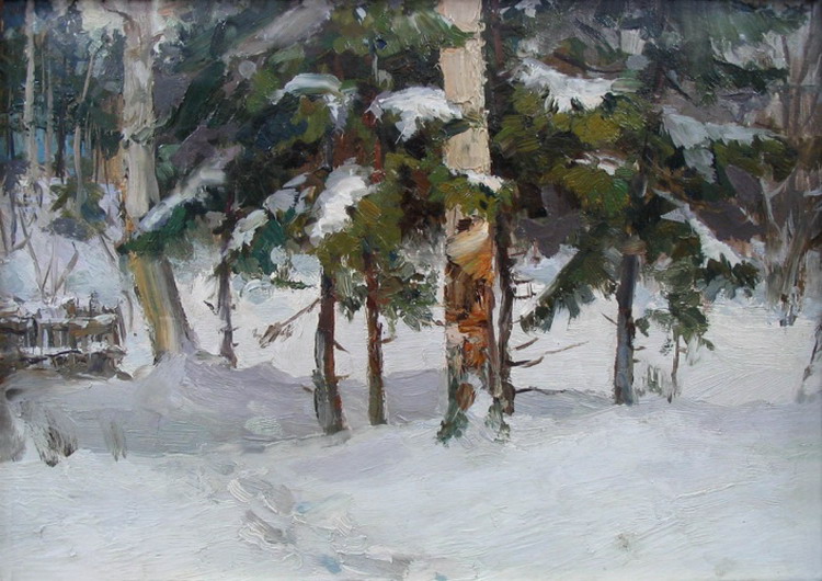 Егорнов Сергей Семенович : Зимой в лесу