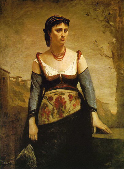Коро (Corot) Жан Батист Камиль : Агостина