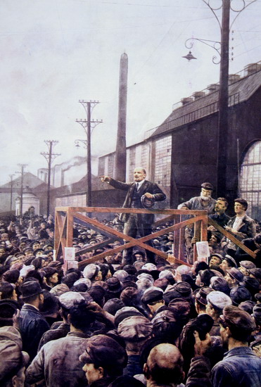 Бродский Исаак Израилевич : Выступление Ленина на митинге путиловских рабочих