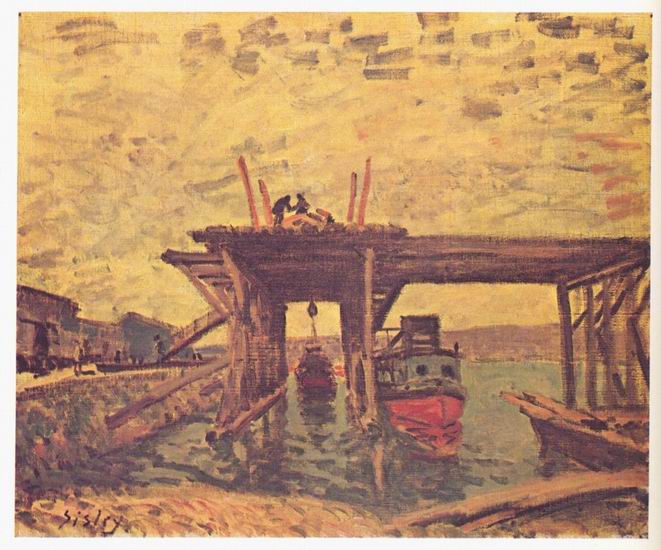 Сислей Альфред: Строительство моста