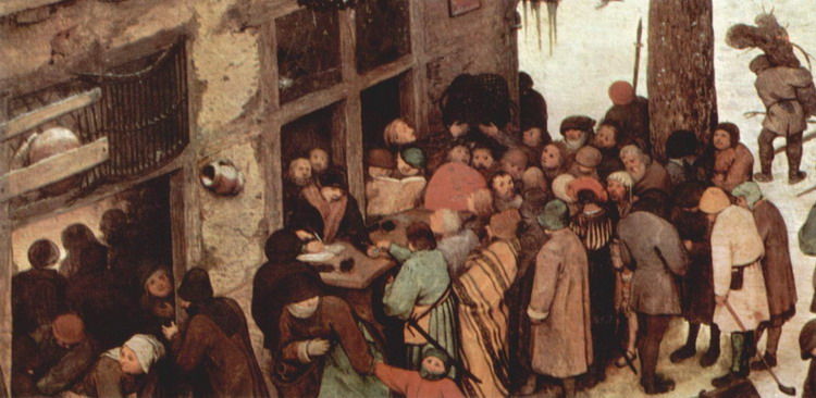 Брейгель (Breughel, Brueghel или Bruegel) Питер, С: Перепись в Вифлиеме. Деталь4
