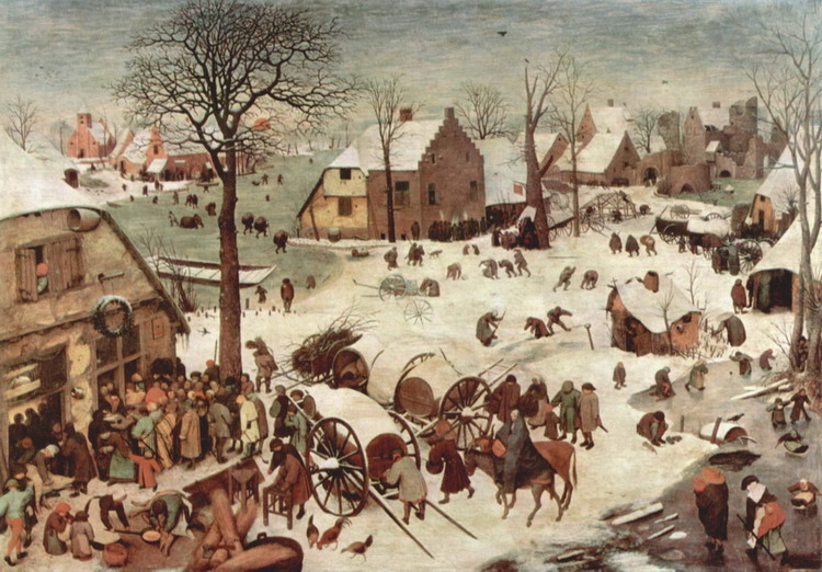 Брейгель (Breughel, Brueghel или Bruegel) Питер, С: Перепись в Вифлиеме