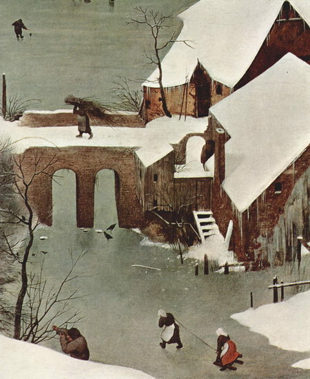 Брейгель (Breughel, Brueghel или Bruegel) Питер, С: Серия Месяцы. Январь. Фрагмент
