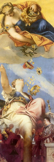 Веронезе (Veronese) Паоло (наст. имя Паоло Кальяри: Юнона осыпает дарами Венецию. Фрагмент