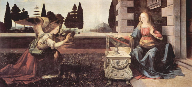 Да Винчи Леонардо: Благовещение
