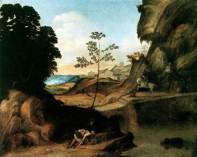 Джорджоне (Giorgione) (наст. имя и фам. Джорджо Ба: На закате