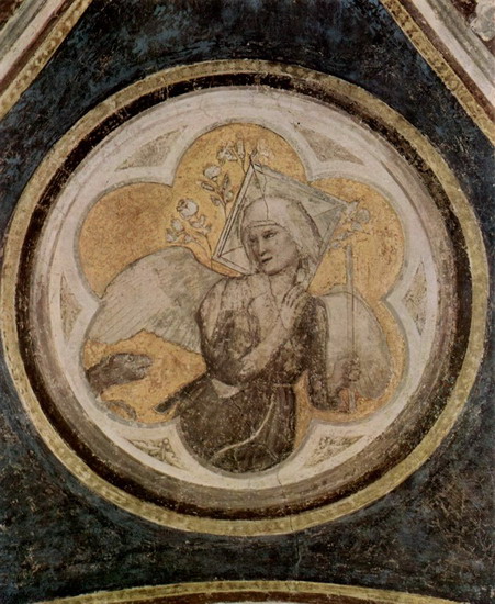 Джотто ди Бондоне (Giotto di Bondone) : Аллегория Целомудрия