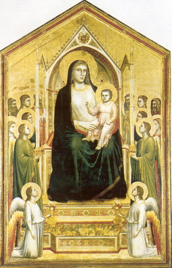 Джотто ди Бондоне (Giotto di Bondone) : Мадонна на троне