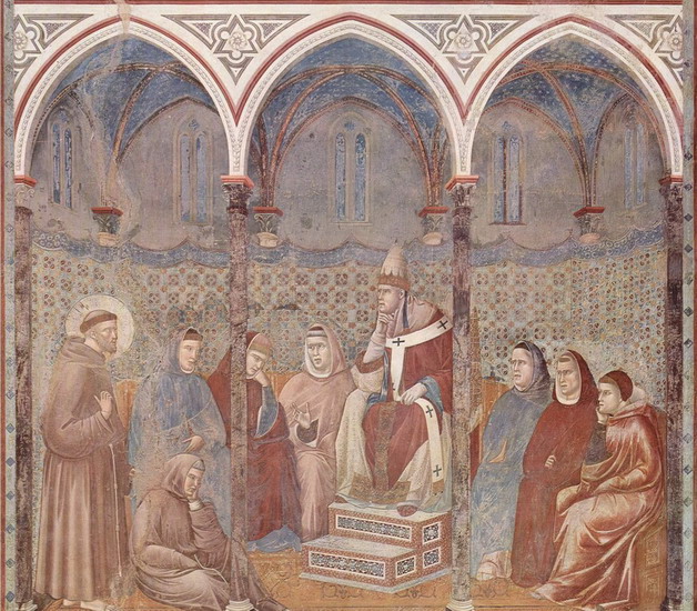 Джотто ди Бондоне (Giotto di Bondone) : Жизнь Св.Франциска Ассизкого. Проповель перед султаном