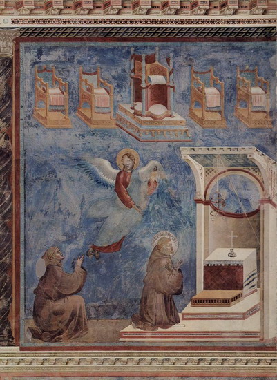 Джотто ди Бондоне (Giotto di Bondone) : Жизнь Св.Франциска Ассизского. Видение престола