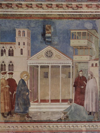 Джотто ди Бондоне (Giotto di Bondone) : Жизнь Св.Франциска Ассизского. Фрагмент 3