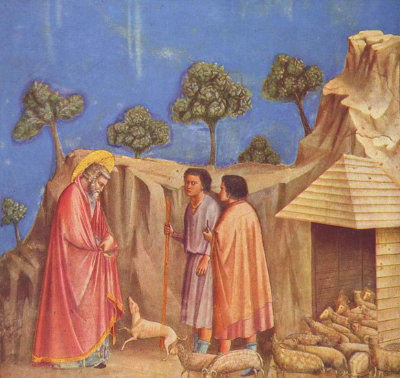 Джотто ди Бондоне (Giotto di Bondone) : Иоаким удаляется в пустыню