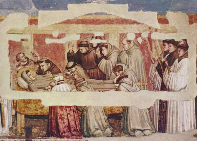 Джотто ди Бондоне (Giotto di Bondone) : Кончина Св.Франциска