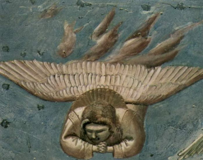Джотто ди Бондоне (Giotto di Bondone) : Оплакивание Христа. Скорбящий ангел 3