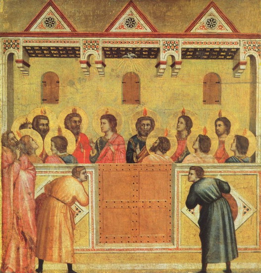 Джотто ди Бондоне (Giotto di Bondone) : Сошествие Святого духа на апостолов