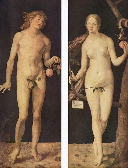 Дюрер (Durer) Альбрехт : Адам и Ева