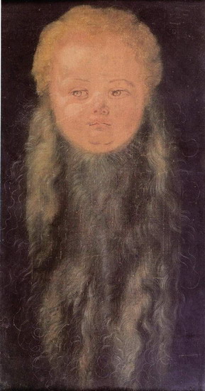 Дюрер (Durer) Альбрехт : Голова бородатого младенца