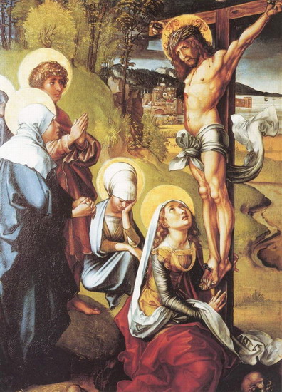 Дюрер (Durer) Альбрехт : Семь скорбей Марии. Распятие Христа