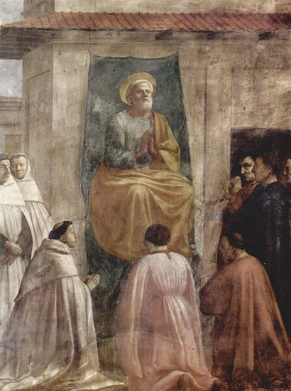 Мазаччо (Masaccio) (наст. имя Томмазо ди Джованни ди Симоне Кассаи, Tomasso di Giovanni di Simone Cassai): Апостол Петр на кафедре