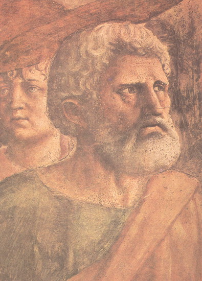 Мазаччо (Masaccio) (наст. имя Томмазо ди Джованни ди Симоне Кассаи, Tomasso di Giovanni di Simone Cassai): Чудо со стратиром. Фрагмент 2