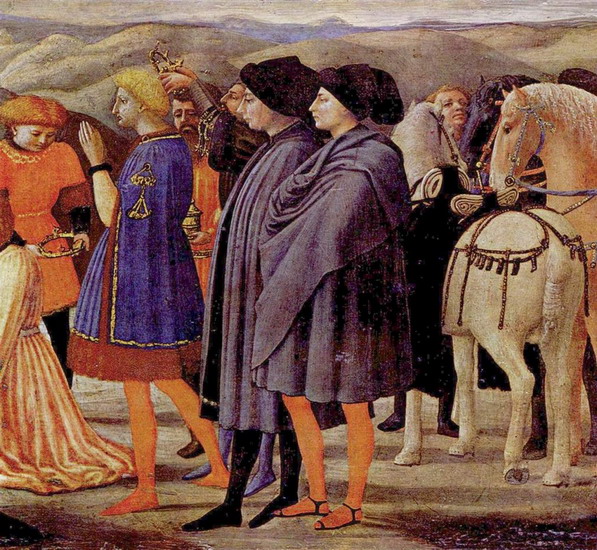 Мазаччо (Masaccio) (наст. имя Томмазо ди Джованни ди Симоне Кассаи, Tomasso di Giovanni di Simone Cassai): Поклонение волхвов. Фрагмент