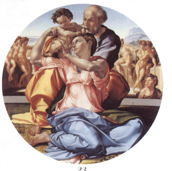 Микеланджело Буонарроти (Michelangelo Buonarroti) : Святое семейство