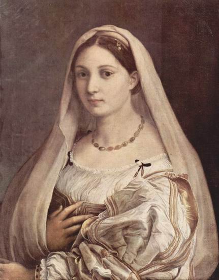 Рафаэль (наст. имя Рафаэлло Санти) (Raffaello Sant: Женский портрет. Дама под покрывалом
