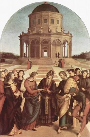 Рафаэль (наст. имя Рафаэлло Санти) (Raffaello Sant: Обручение Марии