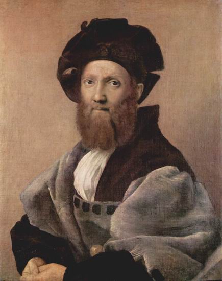 Рафаэль (наст. имя Рафаэлло Санти) (Raffaello Sant: Портрет Бальдассаре Кастильоне