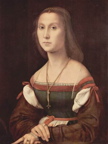 Рафаэль (наст. имя Рафаэлло Санти) (Raffaello Sant: Портрет дамы. Немая